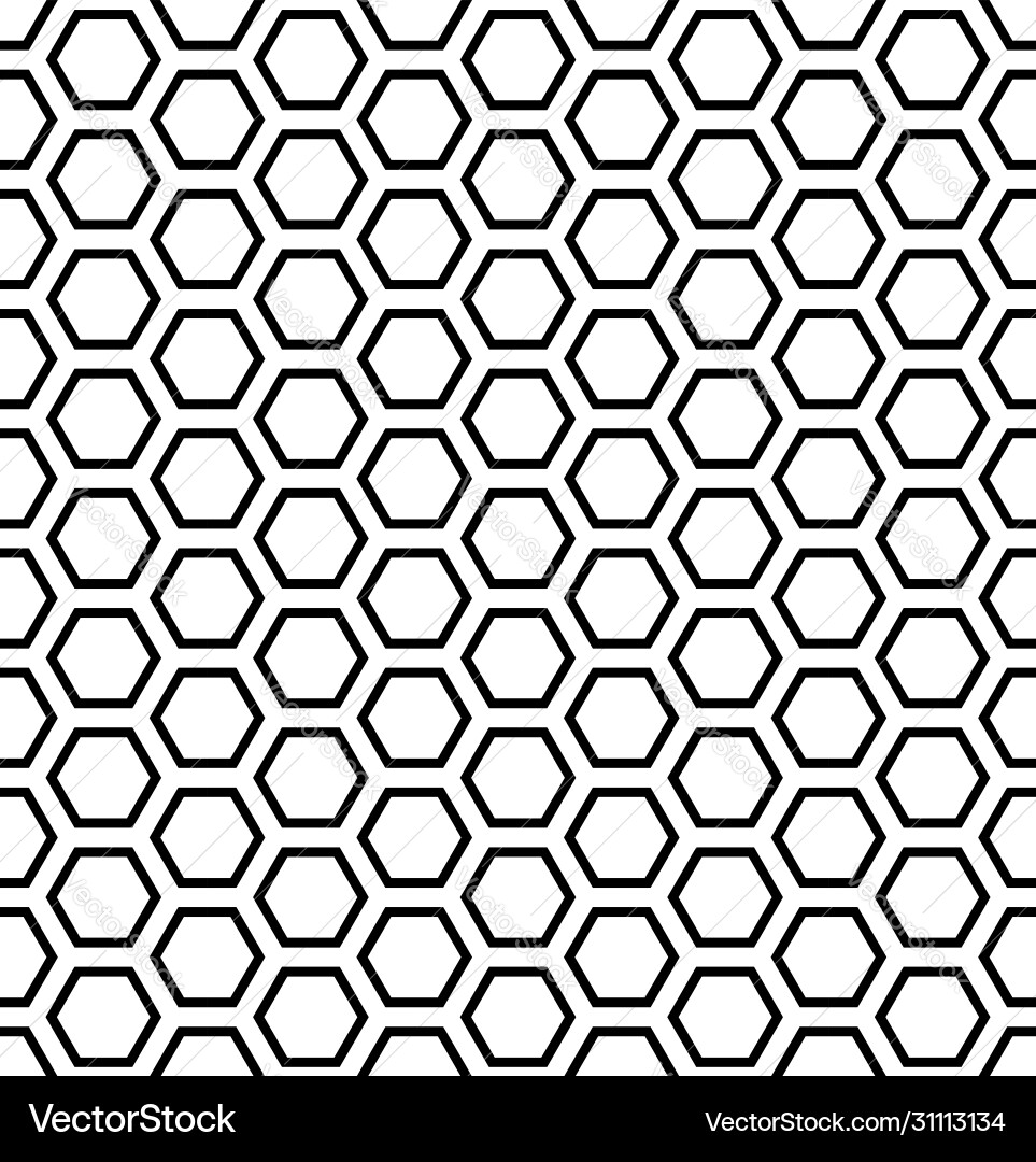 Honeycomb Geometric Pattern Vector Image