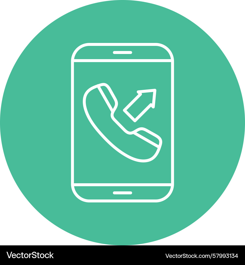 Multi Line Outbound Connection Vector Image