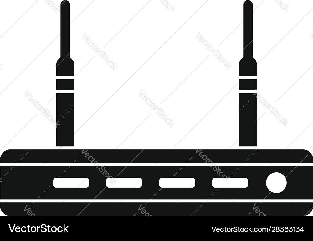 Network router icon simple style Network router icon simple style vector image
