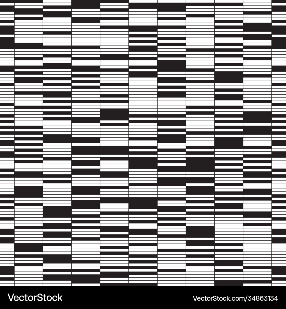 Seamless pattern with horizontal black lines Seamless pattern with horizontal black lines vector image