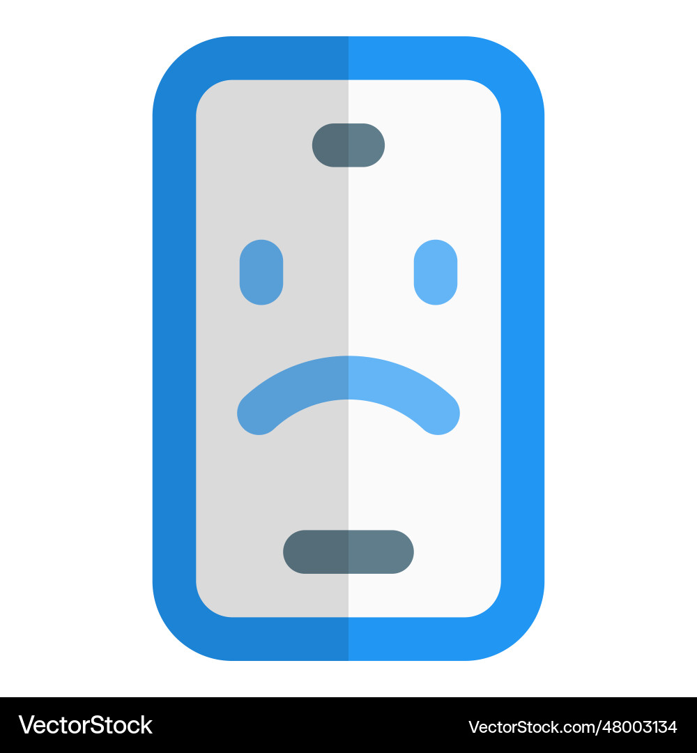 Smartphone system corrupted by hacker vector image
