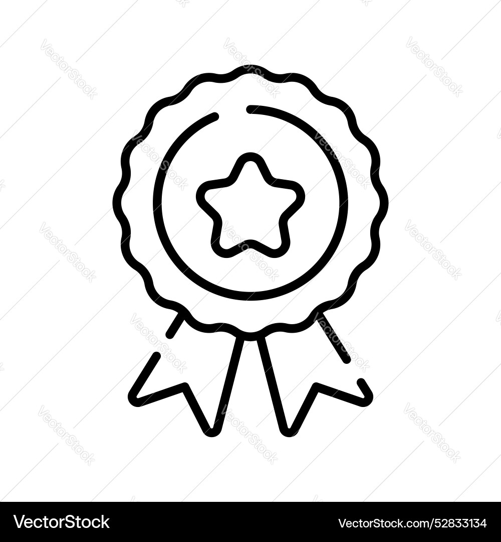 Stat inside badge showing concept of best quality Vector Image