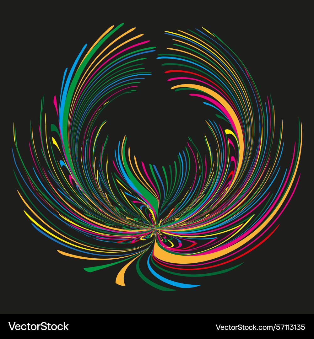 Abstract colorful swirl dynamic energy pattern Abstract colorful swirl dynamic energy pattern vector image