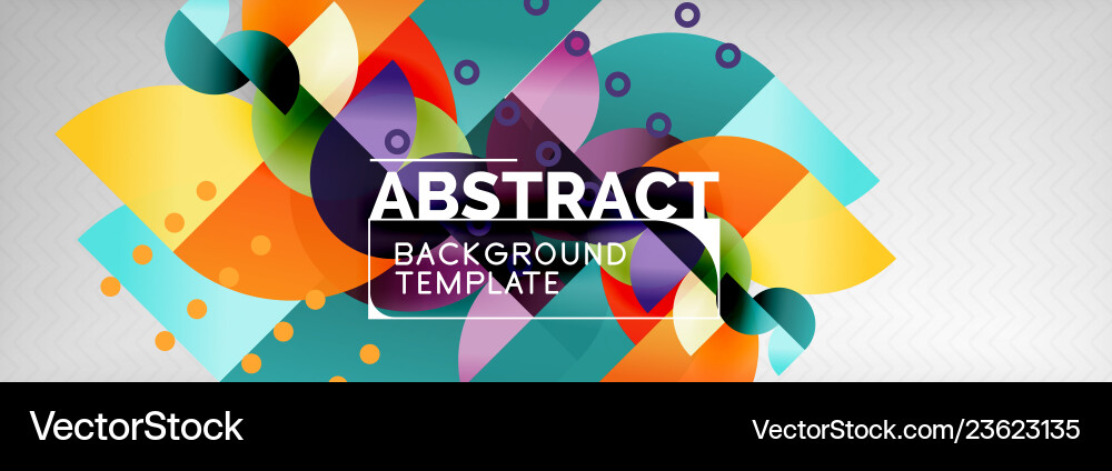 Abstract Geometric Circle Pattern vector image