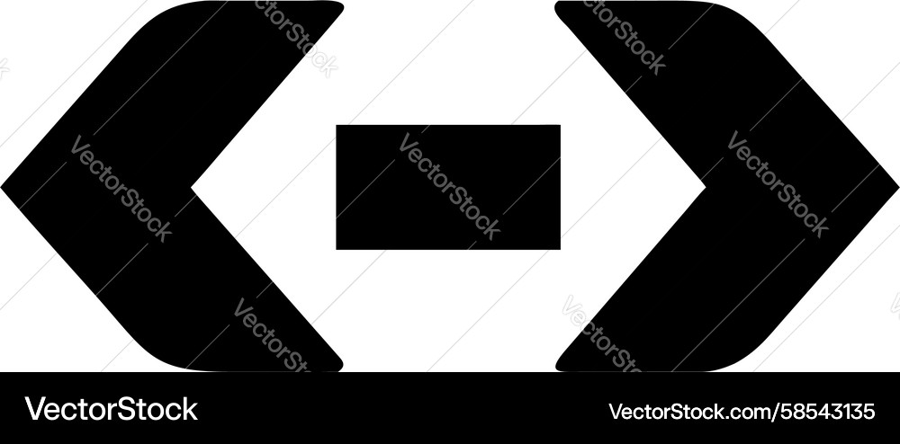 Bracket Input Output Symbol Vector Image
