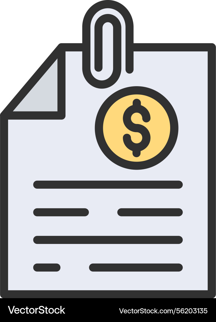 Files outline filled icon Vector Image