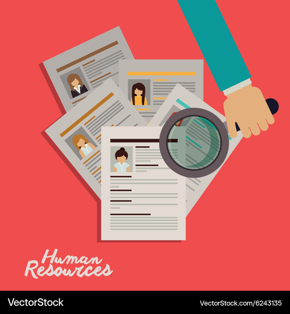 Human resources design Royalty Free Vector Image