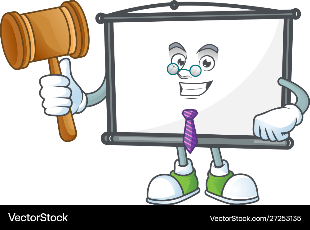 Judge empty project screen on white background Judge empty project screen on white background vector image