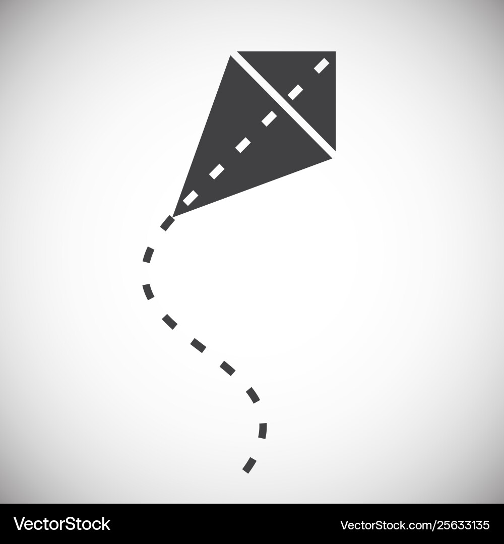 Kite icon on background for graphic and web design Kite icon on background for graphic and web design vector image