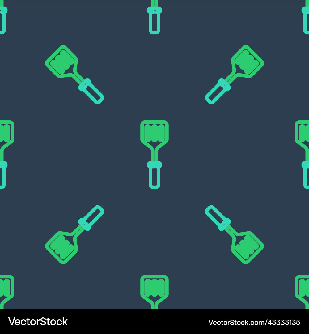 Line spatula icon isolated seamless pattern Line spatula icon isolated seamless pattern vector image