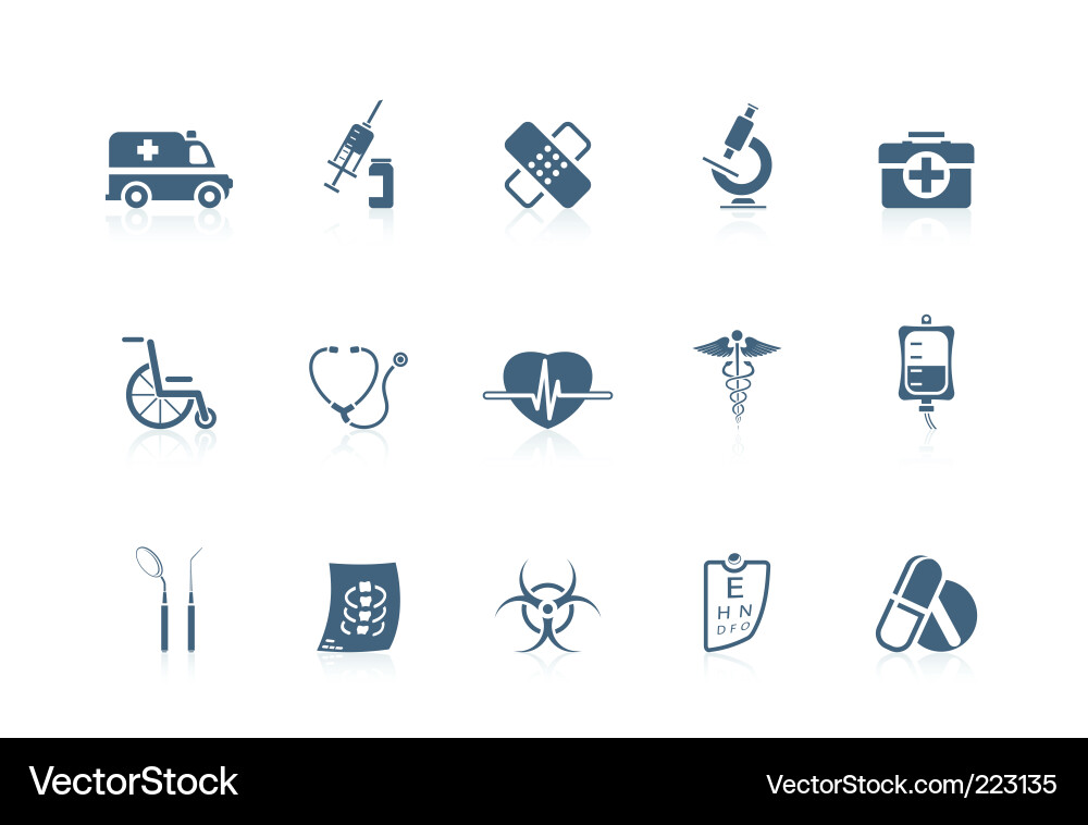 Medizinische Icon Set Vektorbild