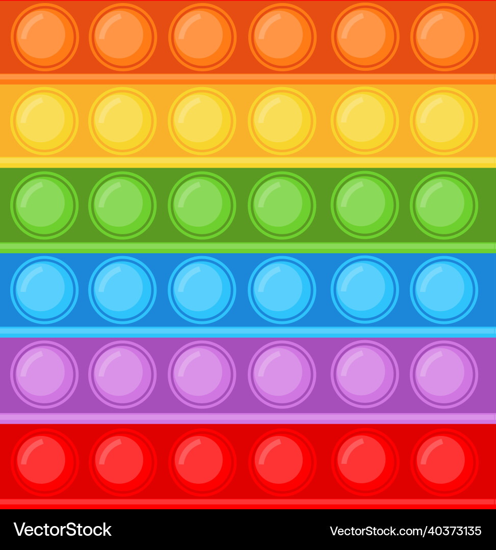 Pop It Bubble Pattern vector image