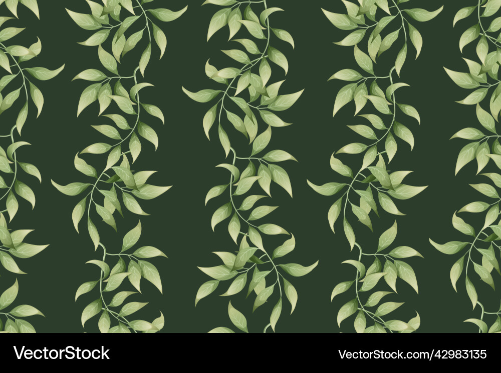 Seamless pattern with a vertical of green Vector Image