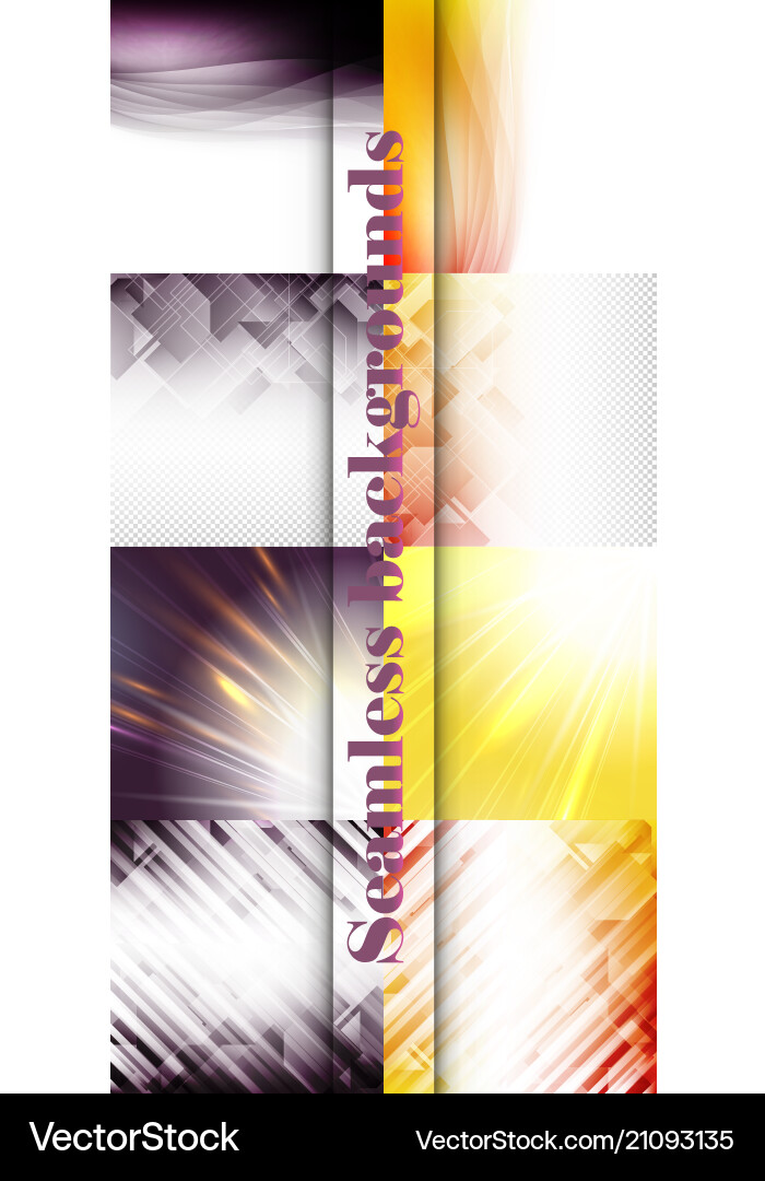 Set of seamless with large and small lines Set of seamless with large and small lines Vector Image