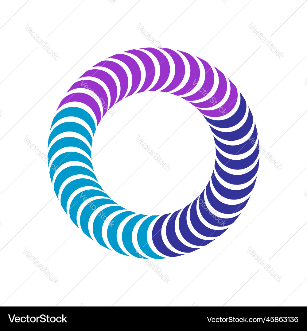 Circular rotation icon vector image