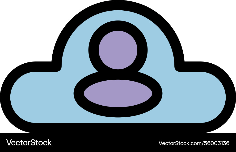 Cloud computing symbol Cloud computing symbol vector image