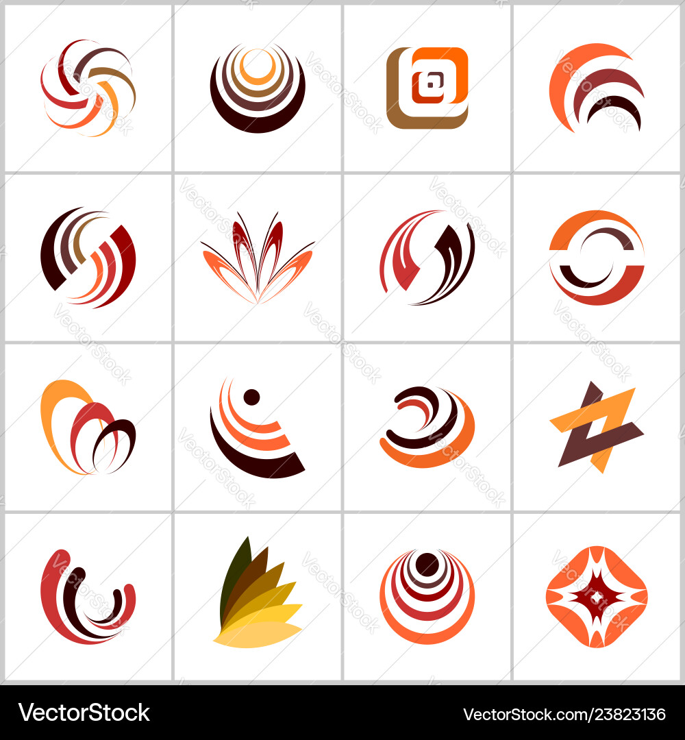 Design elements set Vector Image