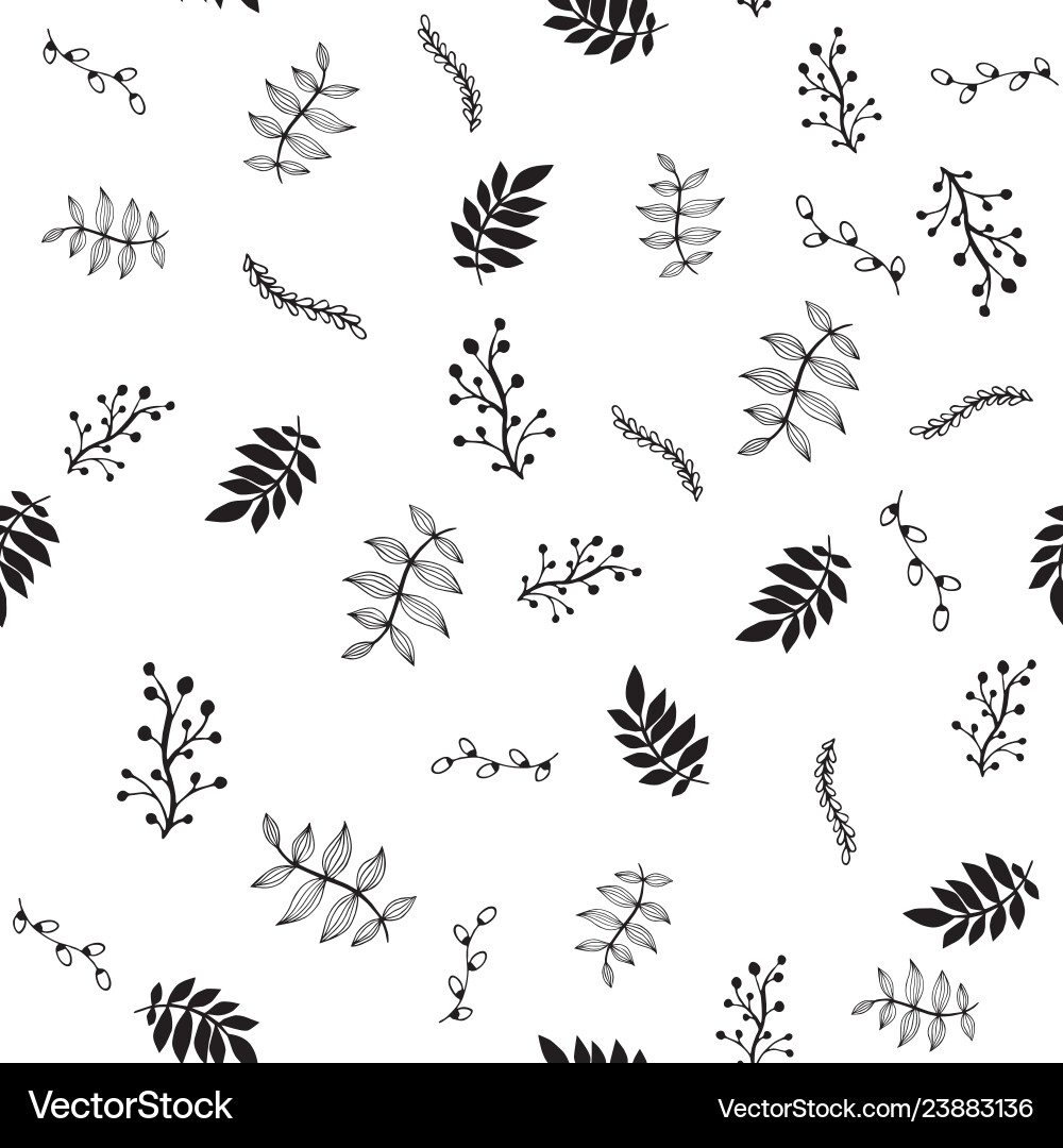 Floral seamless pattern plant texture for fabric Vector Image