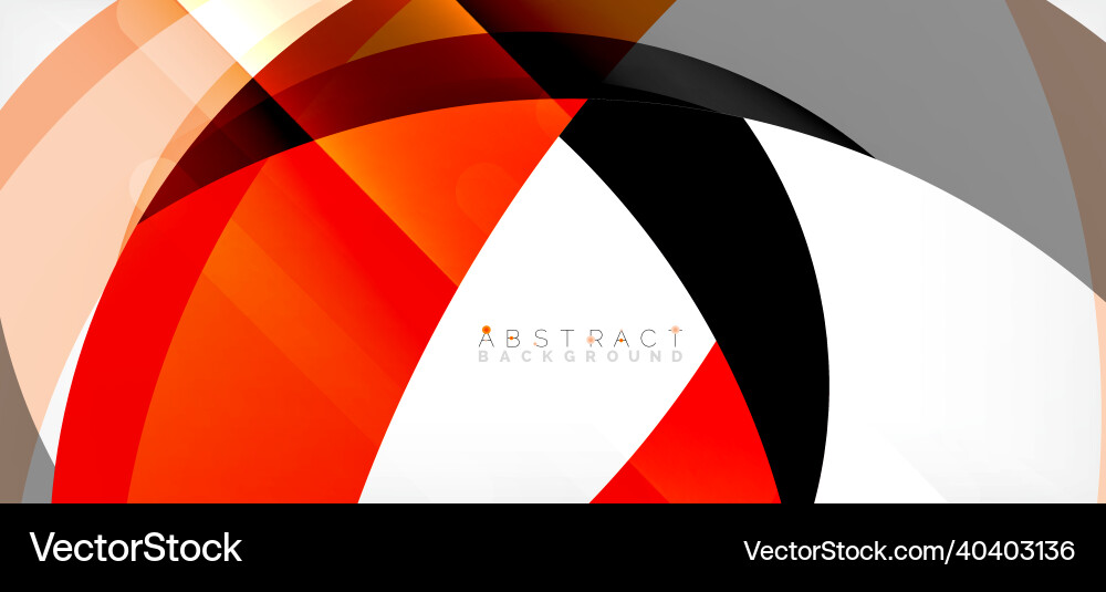 Geometric abstract background circle created vector image