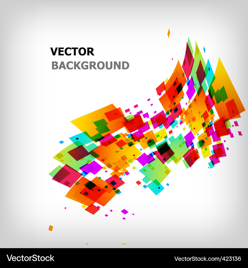 Geometric Color Block Background vector image