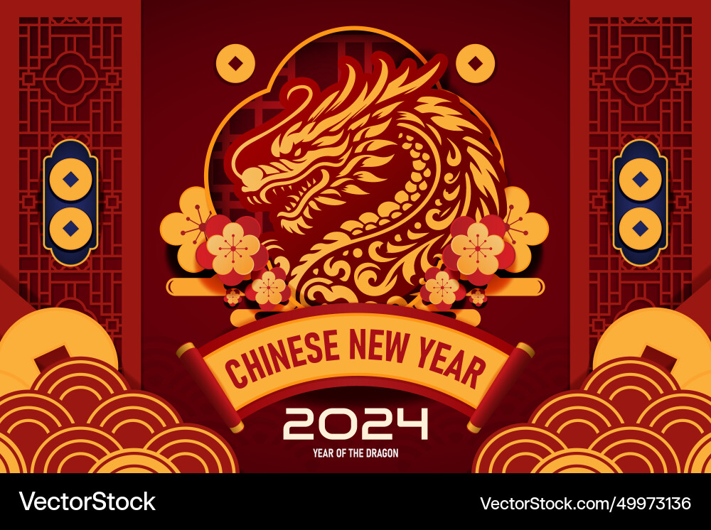 Happy chinese new year design Happy chinese new year design vector image