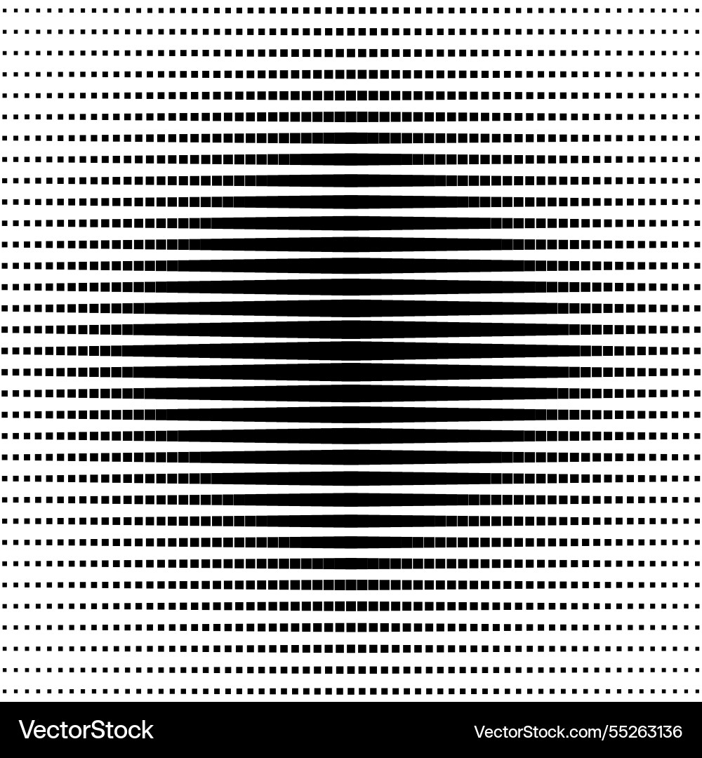 Horizontal square line halftone pattern Horizontal square line halftone pattern vector image