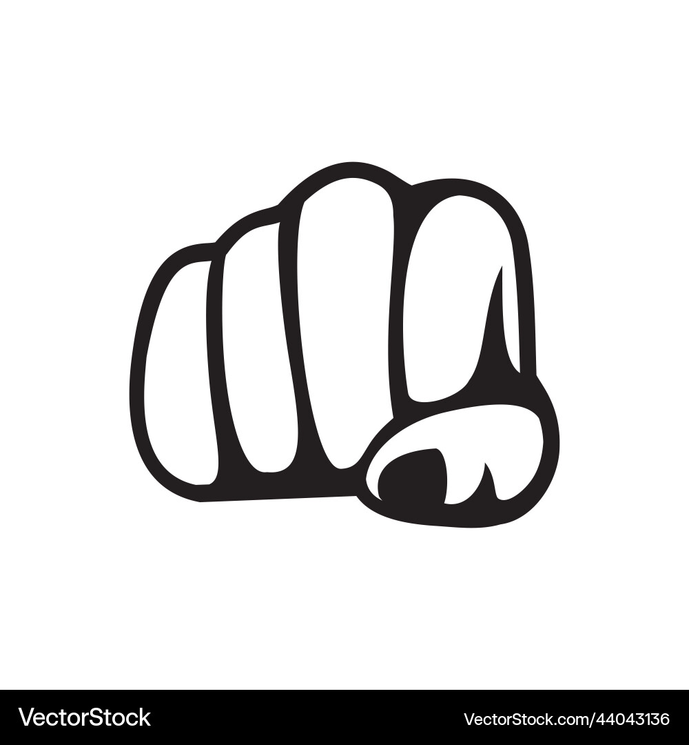 Punching front view Punching front view Vector Image