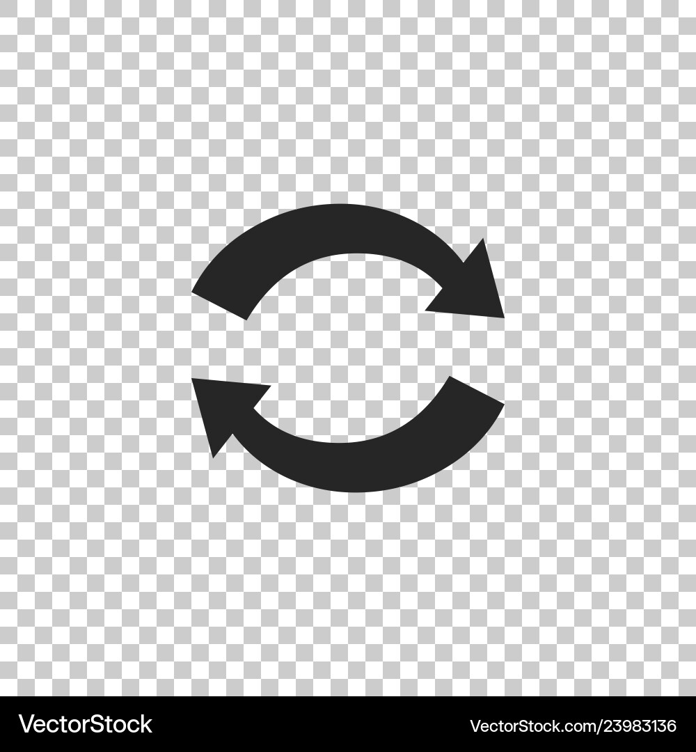 Refresh icon isolated reload symbol Refresh icon isolated reload symbol vector image