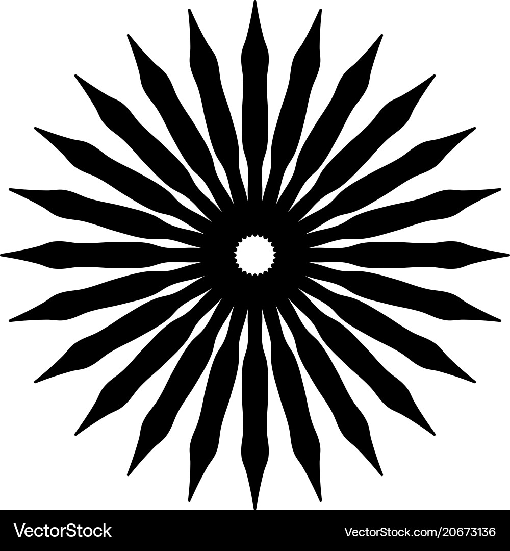 Retro sun burst shape vintage logo label badge Retro sun burst shape vintage logo label badge vector image