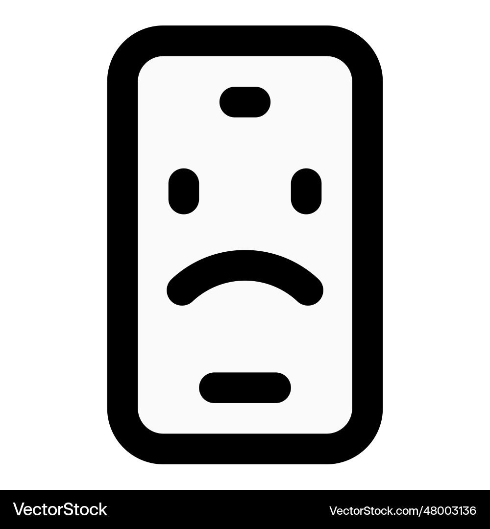 Smartphone system corrupted by hacker vector image