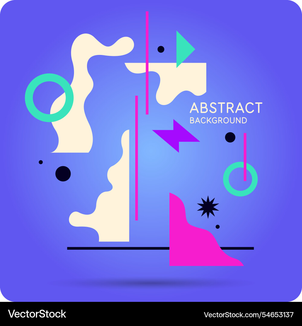 Background with abstract shapes a template Background with abstract shapes a template vector image