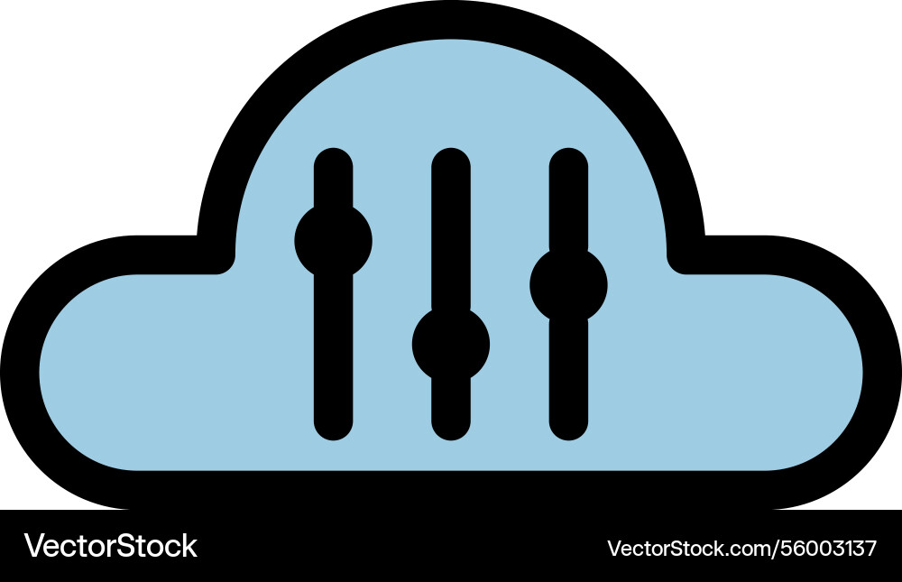 Cloud computing symbol Cloud computing symbol vector image