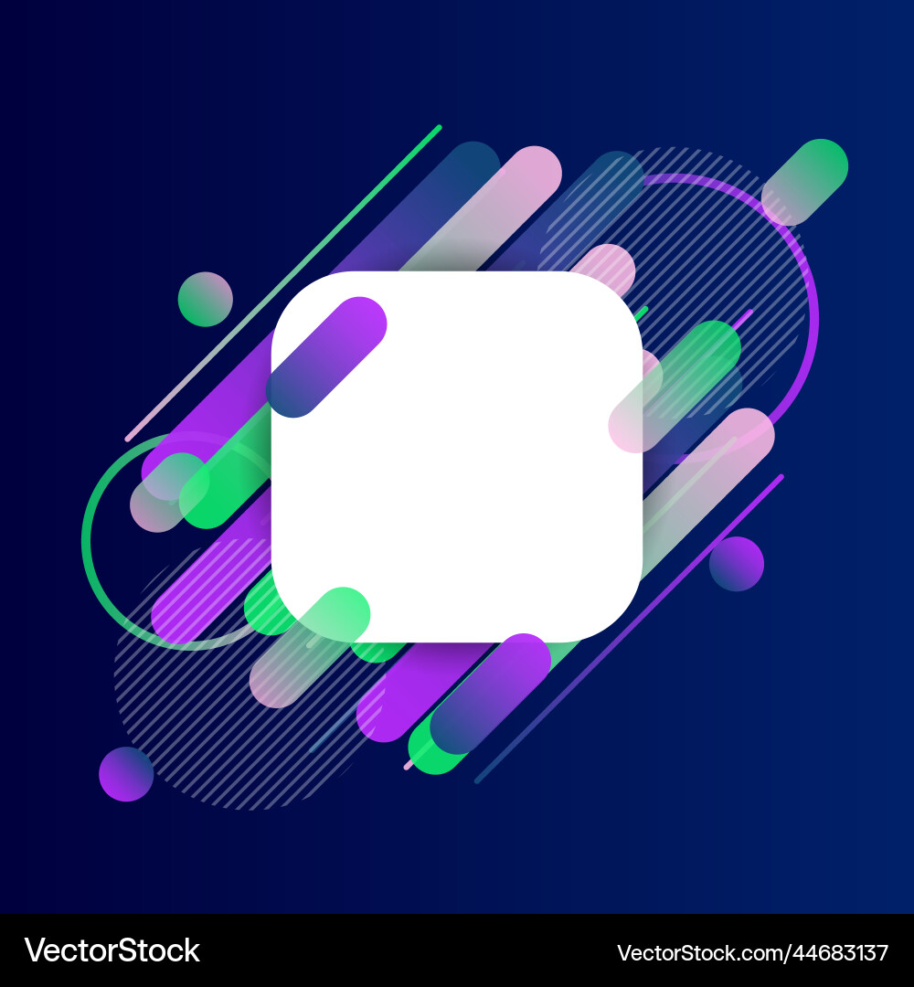 Creative rounded lines edge place for text Creative rounded lines edge place for text vector image