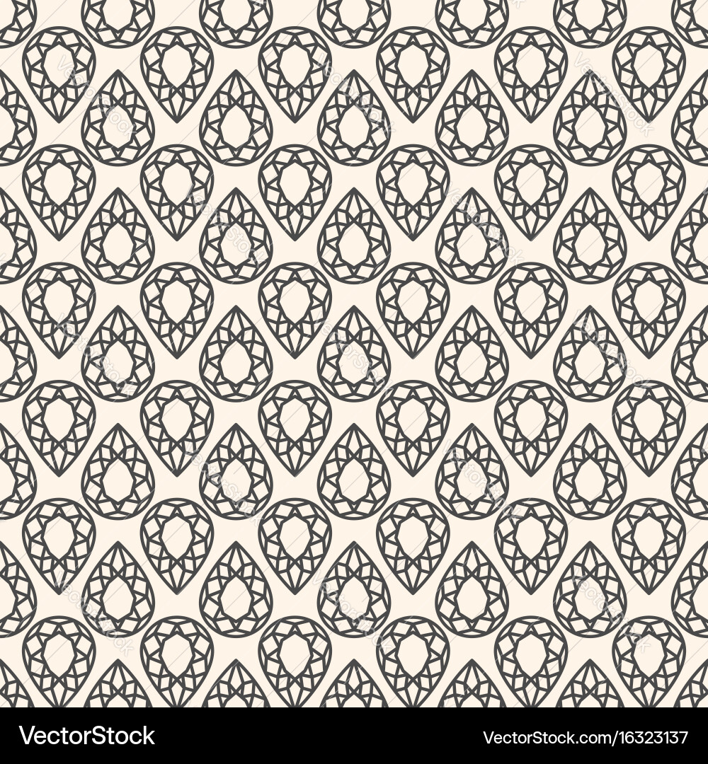 Gemstone Pattern - Elegant Repeat Vector Image