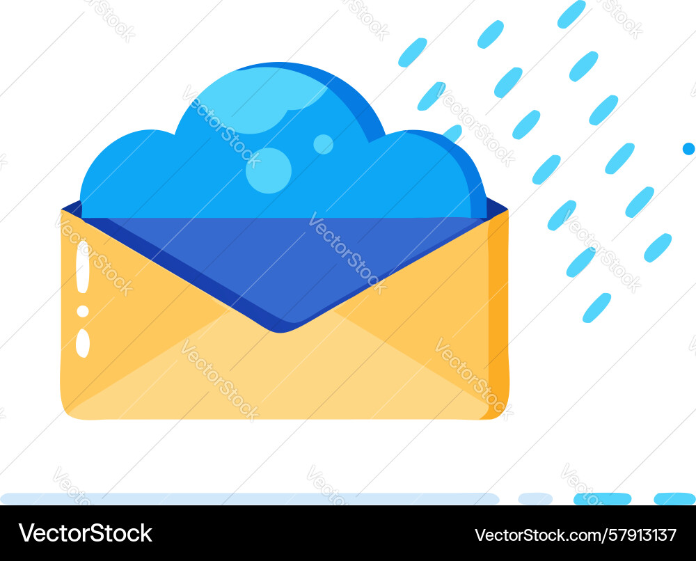 Mail icon with microphone voice message design Vector Image