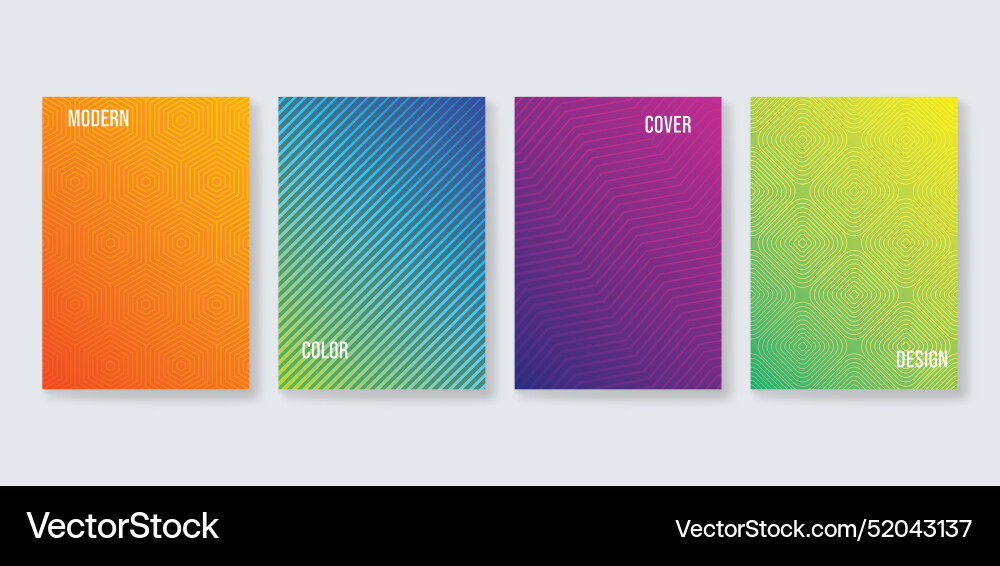 Modern a4 cover template with geometric pattern Vector Image