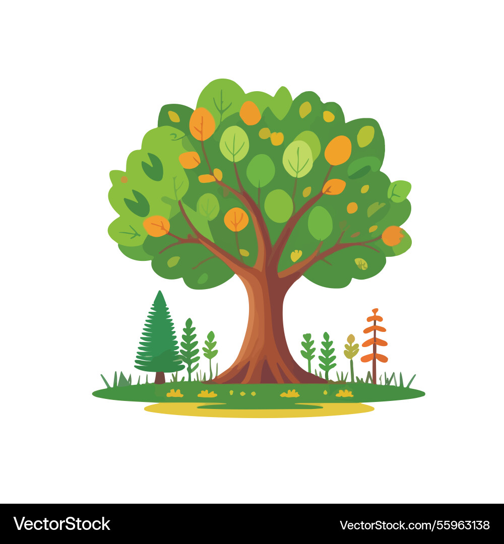 Ai-generated a large tree Vector Image