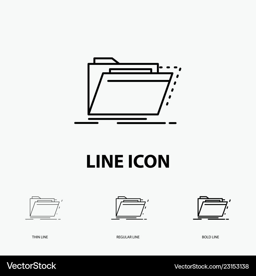 Archive catalog directory files folder icon vector image