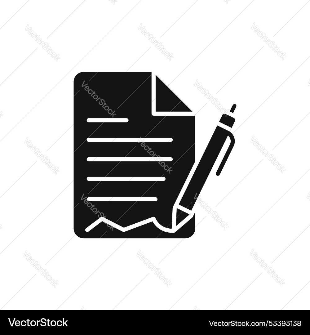 Assignment icon isolated on white background Assignment icon isolated on white background Vector Image