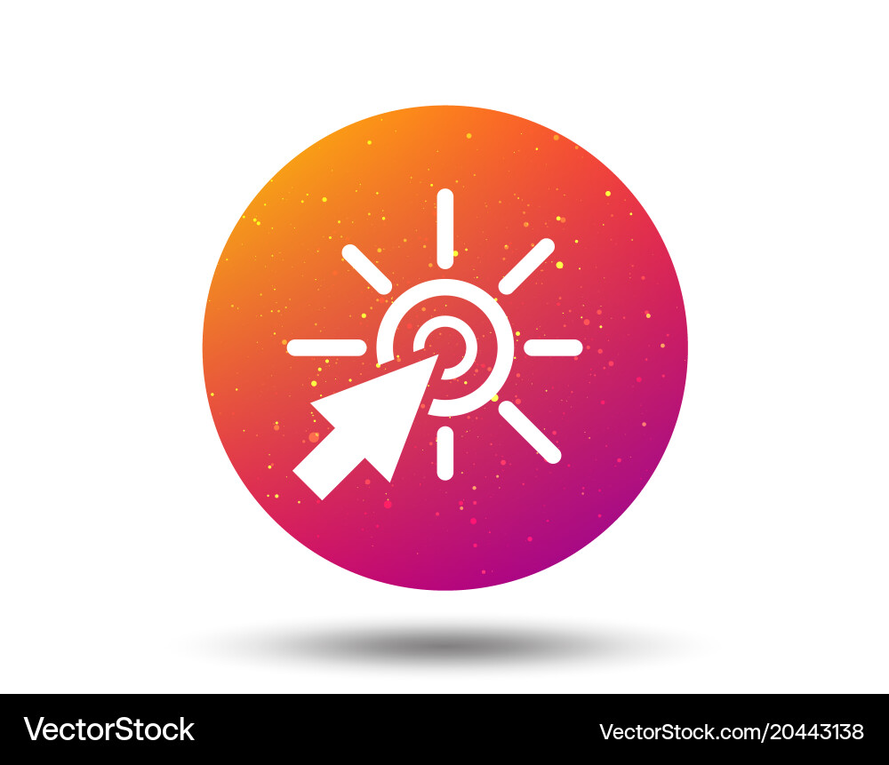 Click icon computer mouse cursor sign vector image