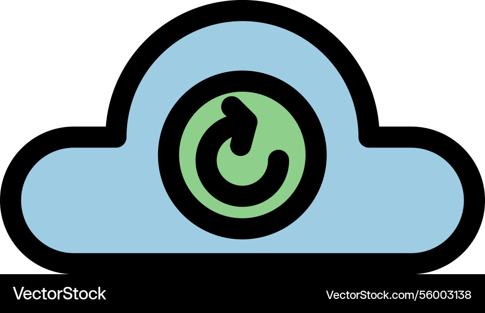 Cloud computing symbol vector image