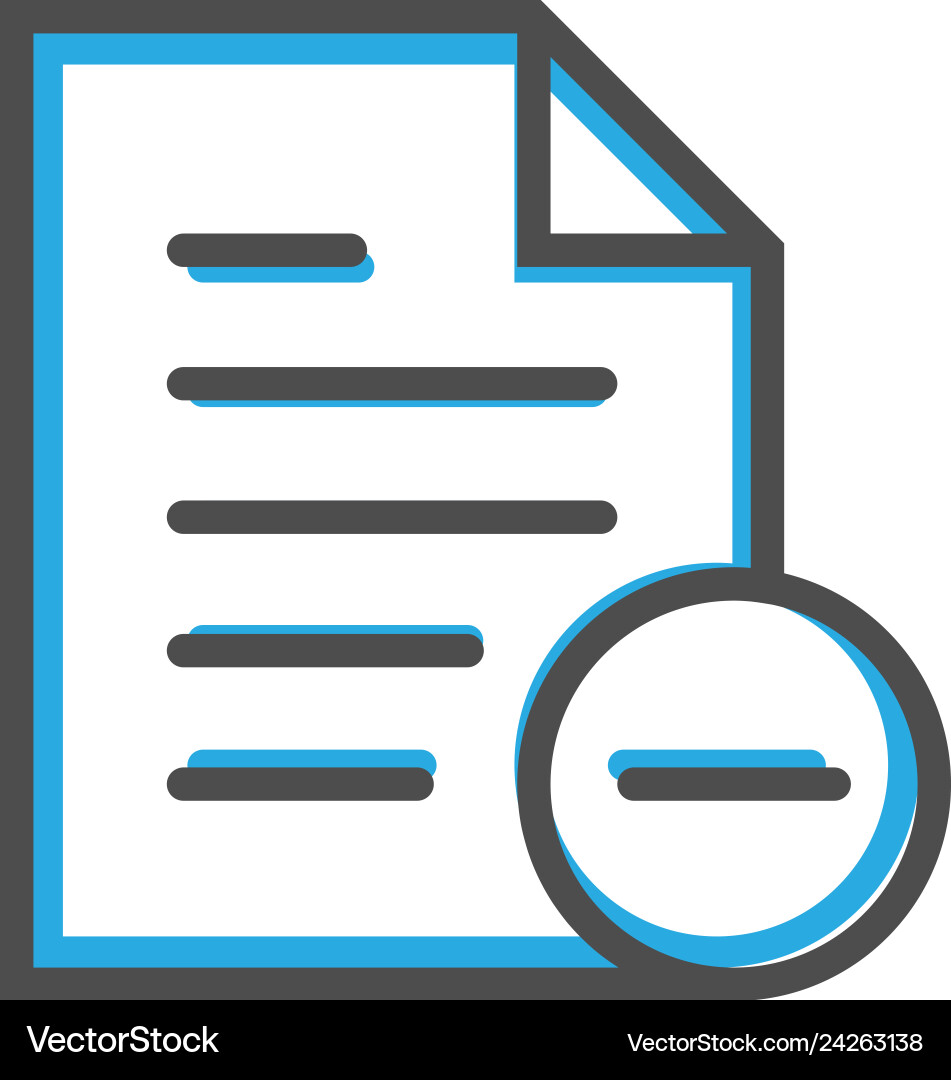 File icon design interaction line File icon design interaction line Vector Image
