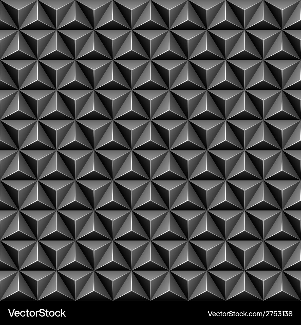 Geometric 3D Triangle Pattern Vector Image