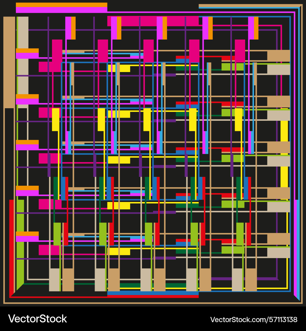 Grid Block-Ikone dunkel Muster abstrakt quadratische Form Grid Block-Ikone dunkel Muster abstrakt quadratische Form Vektorbild