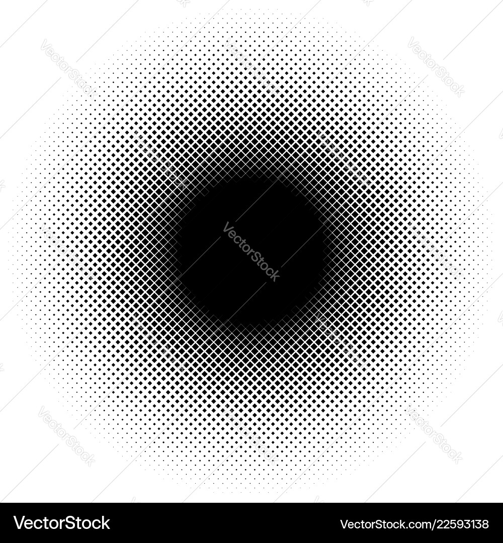 Halftone element with square or triangle instead Halftone element with square or triangle instead vector image