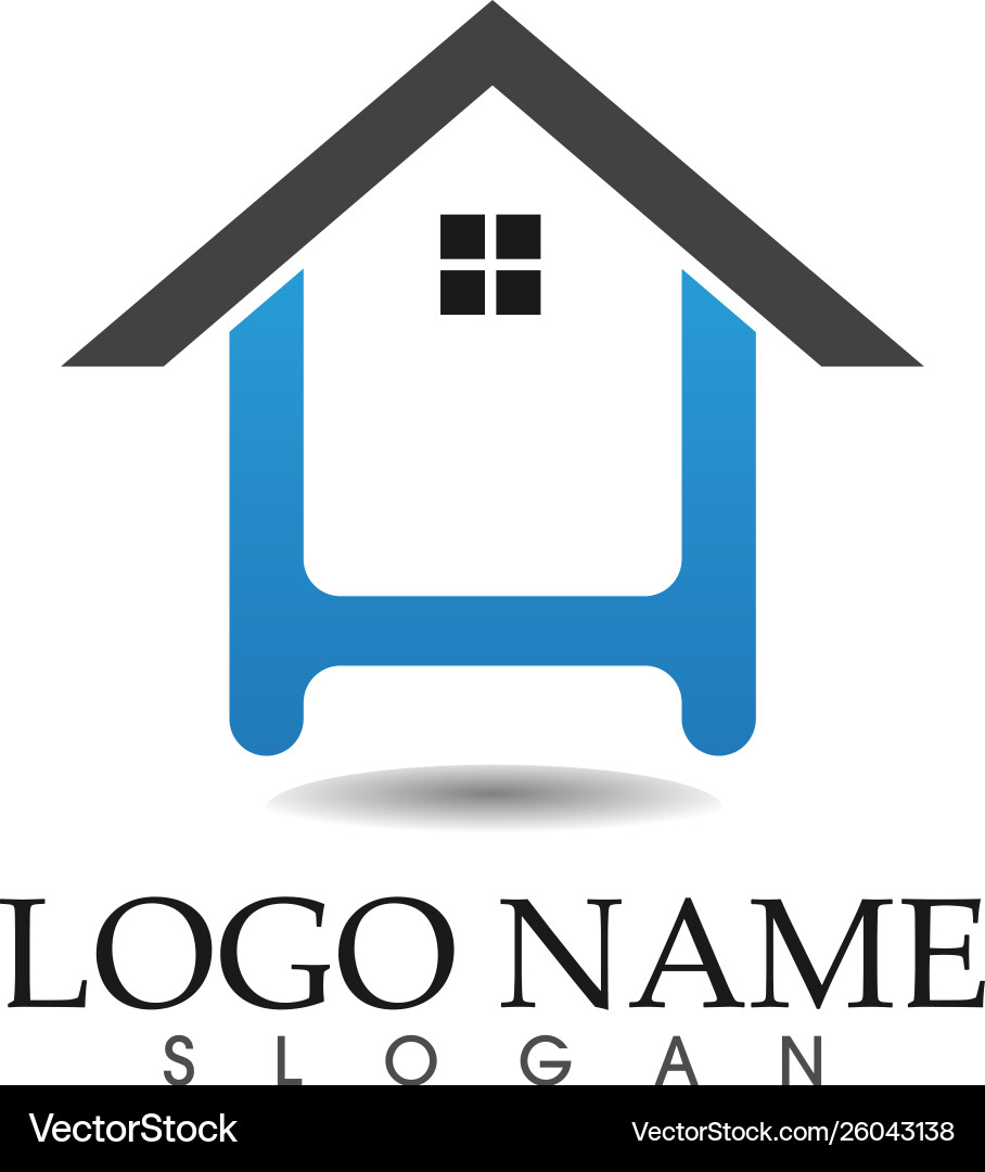 Home Gebäude Logo und Symbole Symbole Home Gebäude Logo und Symbole Symbole vektorbild