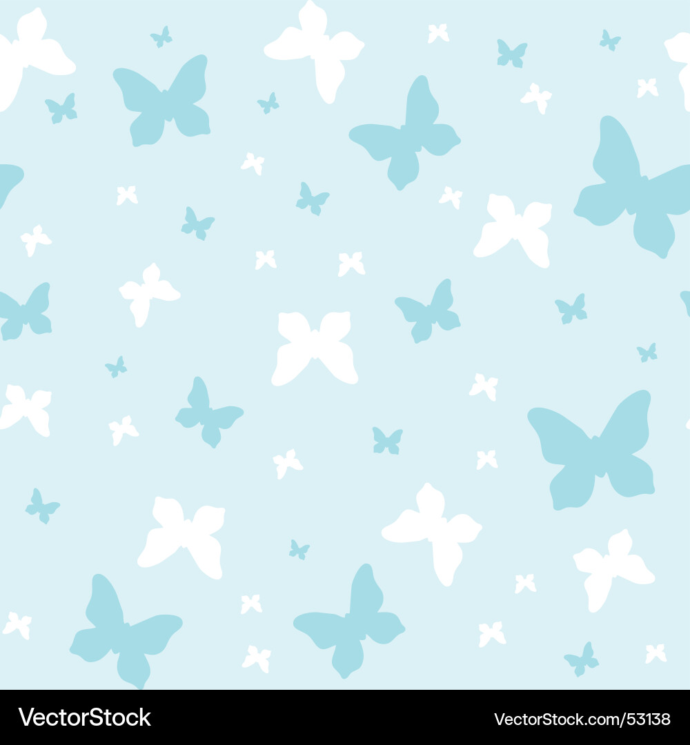 Pattern with butterflies Vector Image