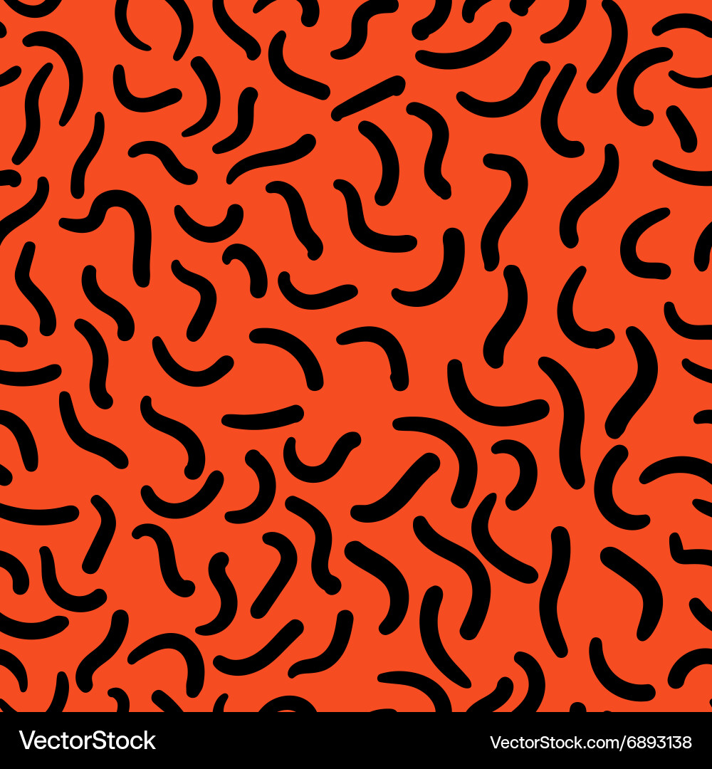 Seamless pattern in memphis style 1 vector image