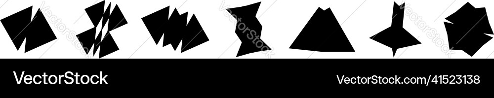 Simple abstract geometric forms shapes random Simple abstract geometric forms shapes random Vector Image