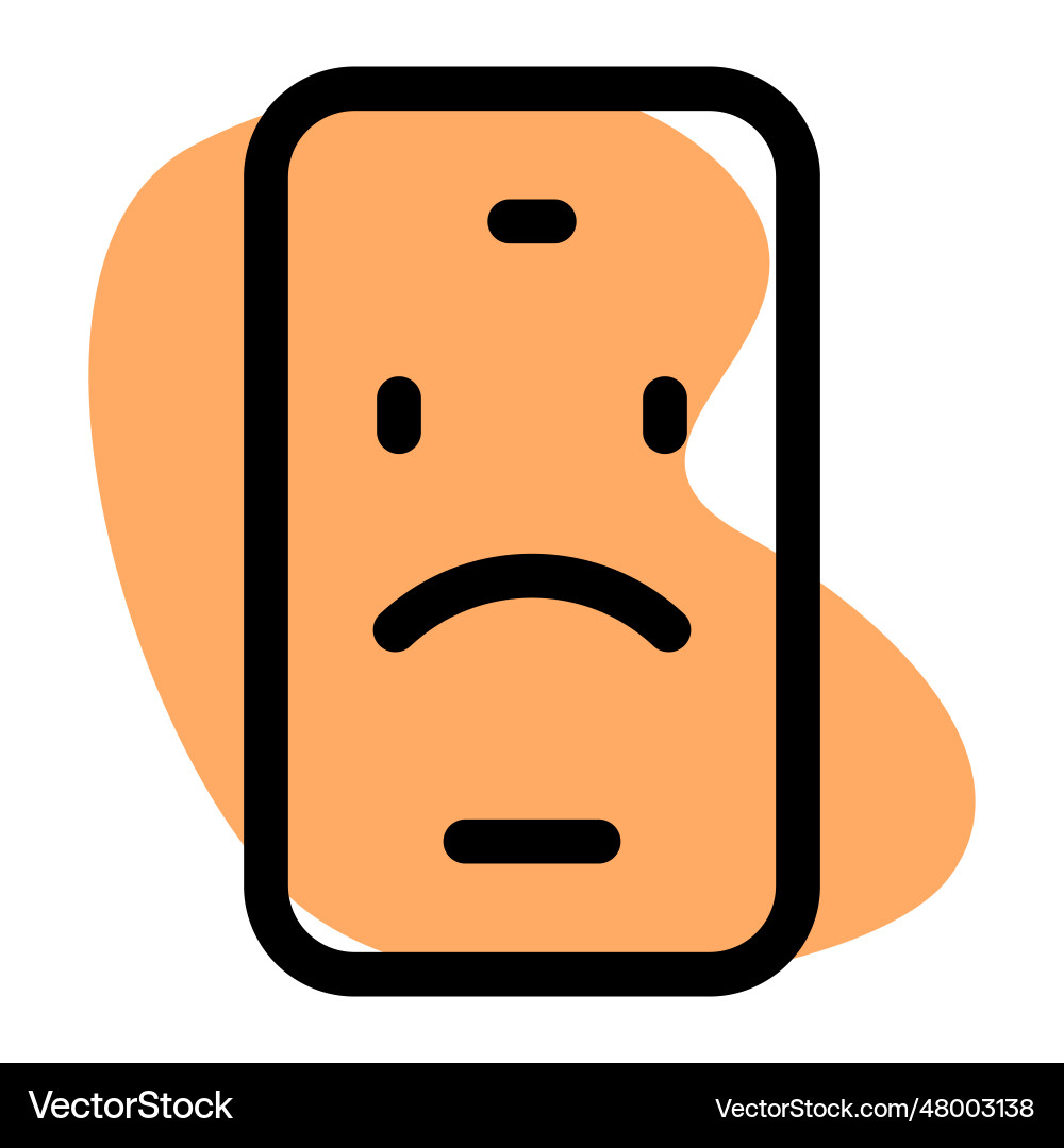 Smartphone system corrupted by hacker vector image